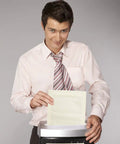 Person using Shredder Lubrication Sheets Pack Of 30 For All Shredders Paper Shredder Sharpening And Lubricating Sheets.