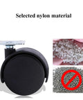 Double Wheel Nylon Casters For Furniture 1.5 To 2 Inch Wheels With Smooth Rolling Quiet Action Wear Resistant Floor Friendly material