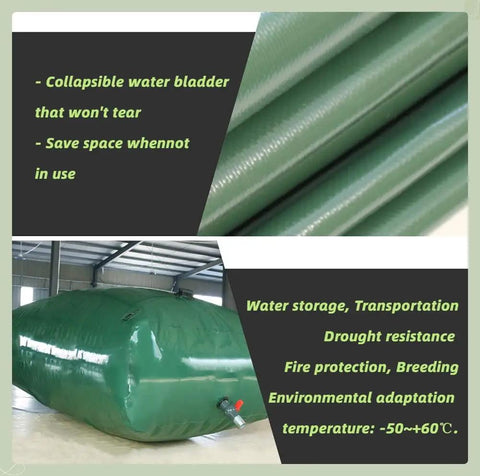 Massive Capacity Water Bladder For Outdoor Adventures, RV And Camping, Portable Emergency Water Storage Tank