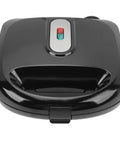 Get That Crispy Crunch Every Time With This Badass 10 Plate Electric Panini Press Sandwich Maker, sleek black finish.