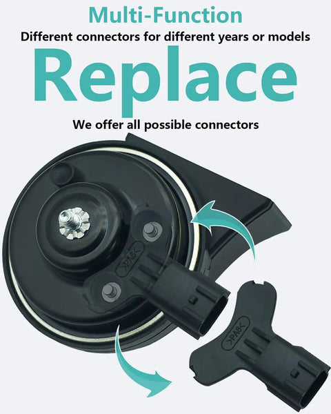 Beefy 2 Tone Car Horn For Hyundai And Kia, Waterproof 128dB Dual Tone High Low Siren, Replacement connectors detail