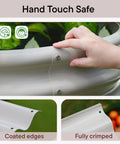 Galvanized Raised Garden Bed Kit For Small Spaces In Moss Green 6x2x1.5 Ft 18 Inch Tall Above Ground Planters Rustproof Steel Detail