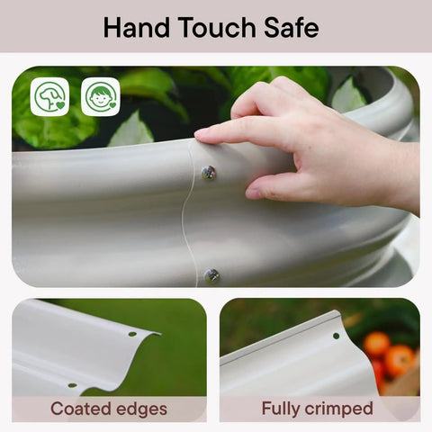 Galvanized Raised Garden Bed Kit For Small Spaces In Moss Green 6x2x1.5 Ft 18 Inch Tall Above Ground Planters Rustproof Steel Detail