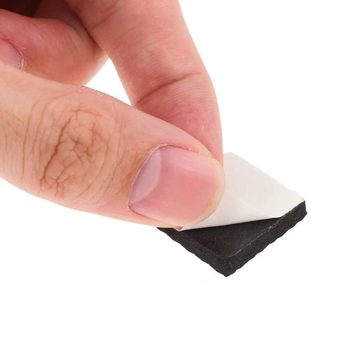 Close-up of adhesive pad for 4 Pcs Wood Furniture Legs Replacement for Sofa, Coffee Table, Dresser and Cabinet Bed Feet Black Minimalist