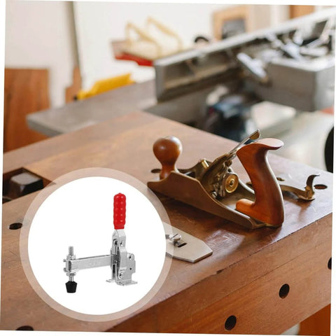 2 Piece Welding Toggle Clamps Set Heavy Duty Fixed Iron Hold Down Clamps With Quick Release Durable Woodworking Tool
