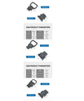 Premium Grade Heavy Duty Forklift Power Connector 80 To 320 Amps 150V male and female crimp terminal specifications.