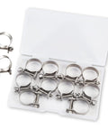 10 Pack Mini Stainless Steel Fuel Line Hose Clamps 18-20mm 23 Thirty Second To Three Quarters Inch Dia For Diesel And Gasoline Pipes With Compact Storage Box Pro Grade Set