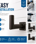 Installation guide for 90 Degree Adjustable Wall Mount L Shape Bracket for Two And Three Eighths Inch Slip Fit LED Lights