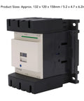 Three Pole AC Contactor 150 Amp With All The Right Accessories For Quick Circuit Connection And Safe Disconnection 110V Heavy Duty Controller 5.2 By 4.7 By 6.2 Inches, side view