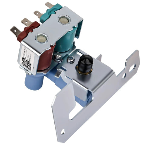 Refrigerator Water Inlet Valve Dual Solenoid Replacement WR57X10032 For GE Hotpoint Fits Most GE Hotpoint Models Replaces WR57X10051 AP3672839 PS901314 AH304374 AP3192626 WR57X33326 11 Inch By 8 Inch By 3.5 Inch, metal