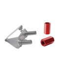 No Sweat Toolless Rack Hardware with spring steel mount and red nuts for 19 Inch Server Cabinet and Network Rack Installations.