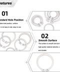 Heavy Duty 30 Pcs Of 304 Stainless External Circlips And C-Clip Retaining Rings feature standard hole position and smooth surface.