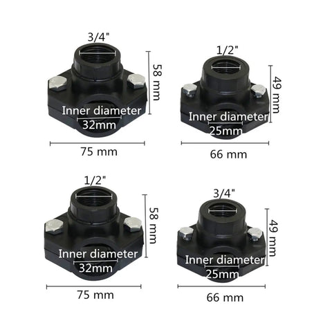 Beefy Heavy Duty Tube Saddle Clip For Irrigation And Greenhouse Pipes DN32 And DN25, Pipe Clamp Bracket 20 Pack For Watering Systems, Durable Saddle Clamp, High Pressure And Temperature Resistant