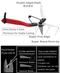 Image of Super Sharp Double Edge Micro Tip Pruning Shears That Handle Gardening Chores With Ease Extra Heavy Straight Blades