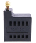 10V 25W Solenoid Coil 10226-33 for Hydraulic Power Unit Lift Dump System, front view showing 10V DC label, black exterior