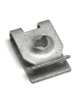 Heavy Duty U Nut Clips And Speed Fasteners 50 Pack Carbon Steel Lock Nuts Rust Resistant sheet metal fastener close-up view.