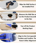 Instructions for installing Top Tier Self Adhesive Acoustic Foam Panels Sick Soundproofing Tiles For Home Studio And Music Room Wall Sound Dampening Pads Low Odor Polyurethane Egg Crate Design Mat Black.