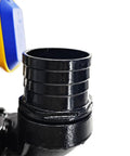 Badass 3HP Submersible Water Pump With Float Switch Heavy Duty Replacement For Tsurumi 12Pn 30391 showing black discharge outlet detail.