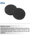 Round Graphite Block Disk Ingot High Purity Graphite Electrode Plate Sheet 40 By 5 Mm For Melting Casting And Electrolysis Pack Of 2 Black