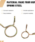 310 Piece Spring Hose Clamps Set 5 To 13mm Nine Sizes Universal Fuel Line Water Pipe Air Tubing Fasteners Kit, two clamps shown