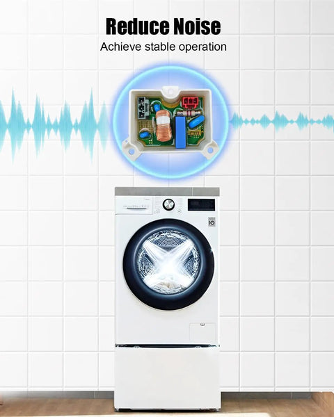 Washer Noise Filter Assembly 6201EC2002U Direct Replacement for Drum Washers No Brainer Install Keeps Spins Quiet and Smooth Reduces Voltage Surges Stable Operation Easy Plug And Play Fit on LG drum washer