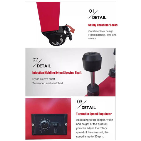 Straight Up Heavy Duty Electric Pallet Wrapper Crafted For Serious Hustle With Variable Turntable Speed And Flexible Shaft Options For Smooth Stretch Film Wrapping