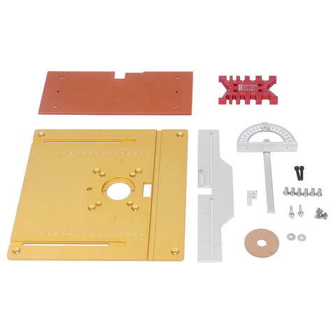 Premium Aluminum Router Lift System With No Sweat Above Table Adjustment For Heavy Duty Woodworking and Engraving Tables assembly parts layout
