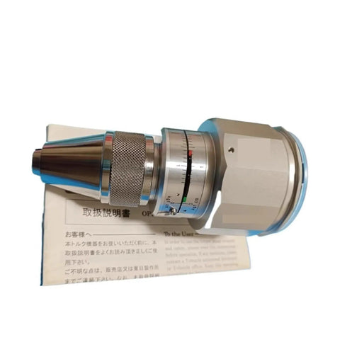 Side view of a Portable Torque Gauge Meter For Precision Fastening, Digital Torque Tester With Clear Scale on a manual.