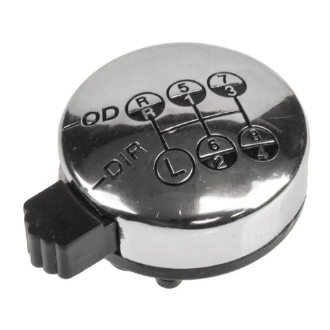 Air Shift Knob For Two Position Selector Valve With One Sixteenth Inch NPT Port Heavy Duty Truck Gear Shifter Replacement For Manual Transmission Range And Auxiliary Shifts In Commercial Vehicles, chrome top