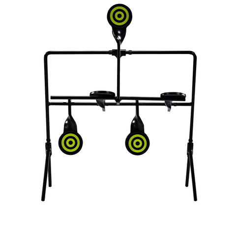 Resetting Steel Target Set For Airsoft BB Guns And Rimfire Caliber 22 And 177 Self Resetting Indoor And Outdoor Shooting Target