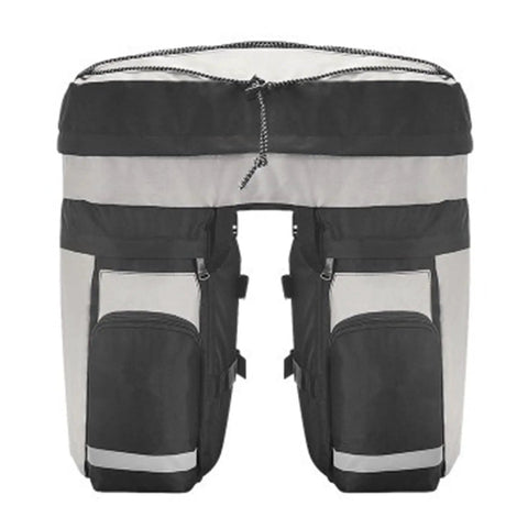 60L Bike Trunk Bag With Rain Cover For Mountain Bikes 3 In 1 Multifunctional Rear Rack Carrier Large Capacity Saddle Bag
