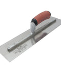 Two Sided U Shaped Notched Trowel With Aluminum Shank Riveted To A Steel Blade Sixteen By Four Inch Pro Grade Durasoft Handle