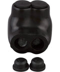 Beefy Heavy-Duty Black Insulated 2 Conductor Single-Side Entry Splice For 4 To 14 AWG Wire Range Durable Rubber Vinyl Coated