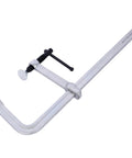 Heavy Duty Drop Forged Steel F Clamps 16 Inch Jaw with 4-75 Inch Throat and 1400 Lb Force for woodworking and metal fabrication.