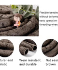 Hide Those Tangled Cables With This Smooth Waterproof Rattan Conduit Tube showing flexible artificial vine wire sleeve for indoor or outdoor use.