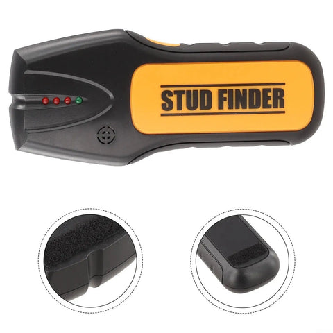 Wall For Stud Finder Sensor With Backlight Display For Wood Center Metal AC, handheld device with LED indicators.