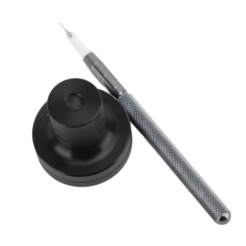Automatic Watch Oiler Pen With Base For Precise Gear Lubrication Pro-Grade Watch Repair Tool in alloy with textured handle