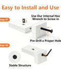 Installation steps for Black Socket Cap Screws And Barrel Nuts Set With Wrench For Bunk Beds Cribs And Furniture Repair 12 Pieces M8 110mm