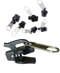 Six Pack Universal Zipper Repair Kit Black Sliders Quick Fix Replacement For Most Zippers Plug And Play Install Durable Teeth