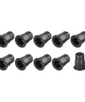 10 pieces of 20 Pcs M6 Black Carbon Steel Half Hex Rivet Nuts Threaded Inserts For Furniture Heavy Duty Blind Nut Inserts Easy Install
