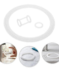 Silicone Ice Cream Maker Seal Ring Replacement Gasket For Cone Machines With Tight Seal And Broad Compatibility H Shaped And O Shaped Repair Parts Drip Free Preventing Leaks And Keeping Your Dispensing Smooth, white silicone O-ring set