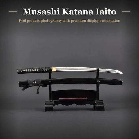 Aluminum Alloy Iaito Katana For Iaido Training Full Tang Sword With 28 Inch Blade Lightweight With Saya Realistic Katana Balance