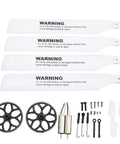 Dope Aluminum RC Helicopter Motor Blade Gear Parts Kit Replacement Set Gear Screw Kit For WLtoys XK K110S displayed components