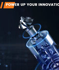 4V Cordless Rotary Tool Kit With 3 Speeds Up To 18,000 RPM, inner mechanism illustration, innovation theme
