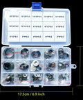 320 Piece Flat Washer Set With 15 Sizes From M3 To M20 0.5mm Thick 304 Stainless Steel Thin Gaskets For Bolt And Nut Fastening