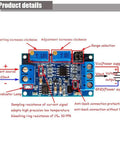 Four Pack Current To Voltage Converter Module For 4-20mA To 0-3.3V, 0-5V, Or 0-10V Readouts with labeled components.