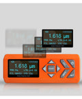 Top Tier Digital Surface Roughness Tester With Glare Free LCD Screen Portable Profile Gauge For Smoother Metal Jobs And Zero Hassle Production Line Checks displaying measurements.