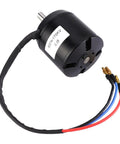 Premium Brushless Hub Motor For Electric Skateboards And Scooters Featuring Sensorless Control And 3000 Watt Power 170 KV Rating, black motor with wires.