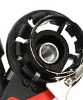 Close-up of Heavy Duty Belt Sander Adapter For Angle Grinder Featuring Five Eighth Inch Thread showing threaded connection and design.