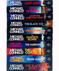 Harry Bosch Series Ten Book Collection Set Of Gripping Crime Thrillers In English, books stacked in vertical alignment